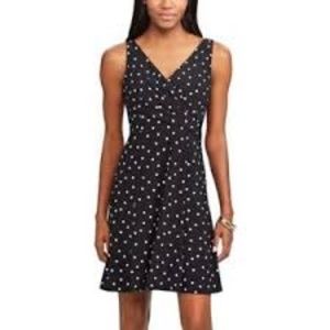 NWT Chaps Polka Dot Faux Wrap Front Dress- XL